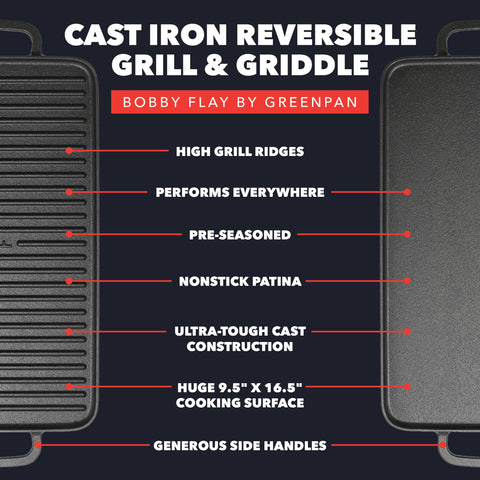 GreenPan Bobby Flay on gas stovetop demonstrating heat compatibility and steady performance