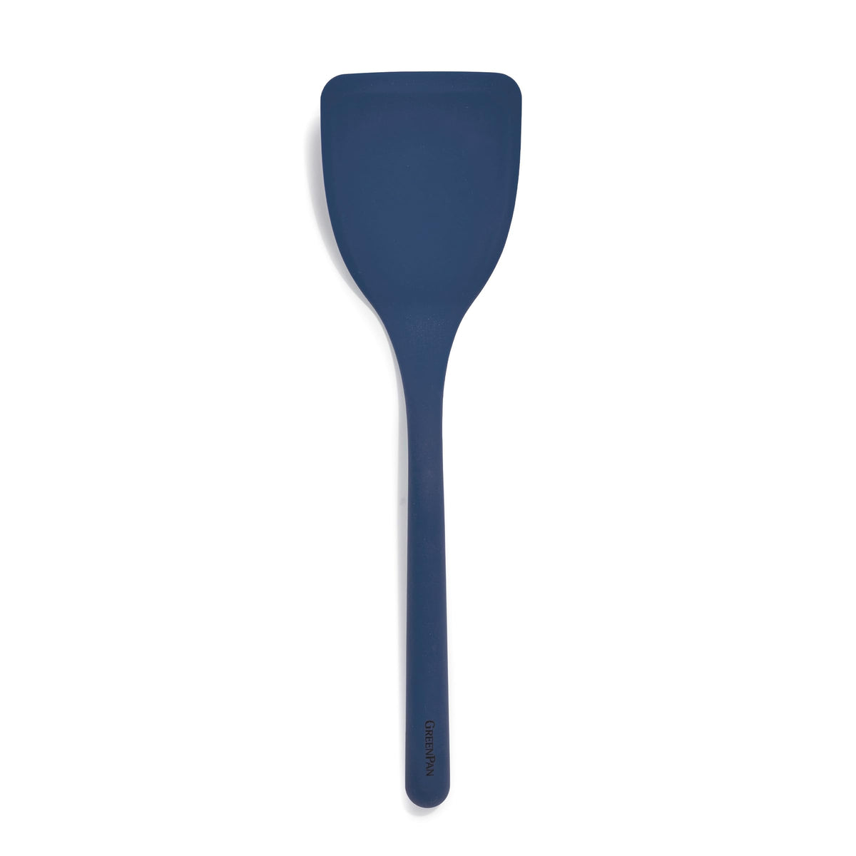 GreenPan blue turner front view showing shape and color with durability benefit