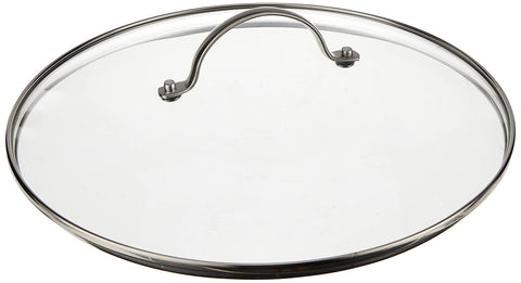 GreenPan lid on skillet in use showing visibility benefit and sealed steaming during cooking