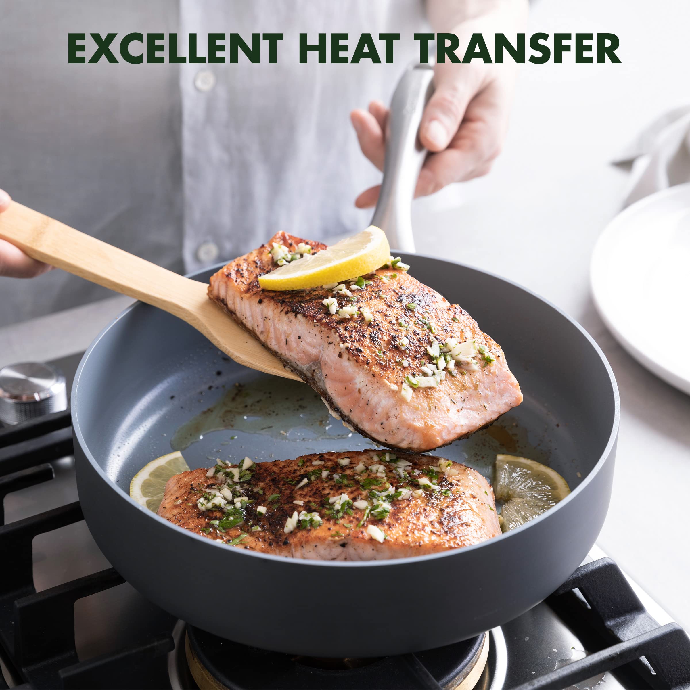 GreenPan Lima cookware inside oven demonstrating oven-safe performance