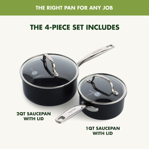 GreenPan riveted stainless-steel handle detail offering comfortable secure grip