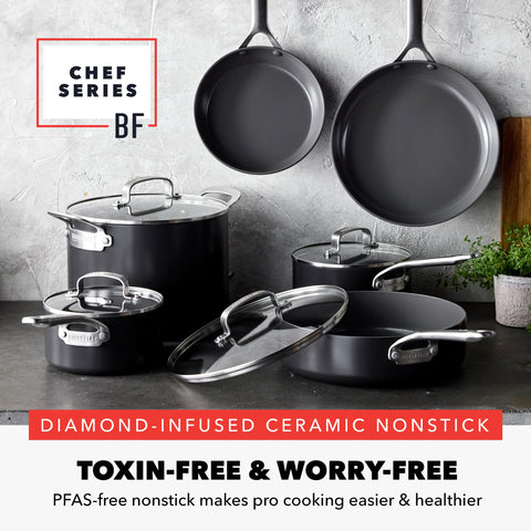 GreenPan sauté pan interior view highlighting nonstick surface and easy release