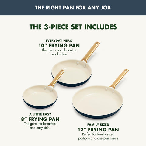 GreenPan Thermolon ceramic nonstick surface close-up showing smooth texture for easy release