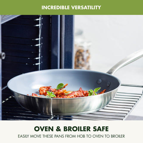 GreenPan Treviso drip-free pouring rim pouring sauce neatly for mess-free transfers
