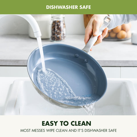 GreenPan Treviso set on induction stovetop demonstrating induction compatibility