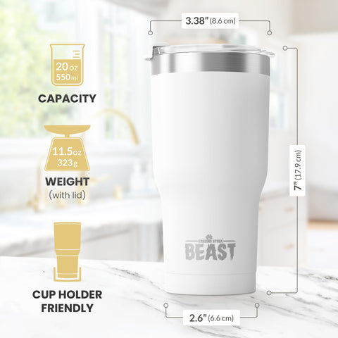 Greens Steel BEAST in commuter use keeping drinks insulated on the go