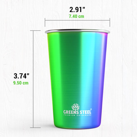 Child holding Greens Steel cup showing easy grip and lightweight design