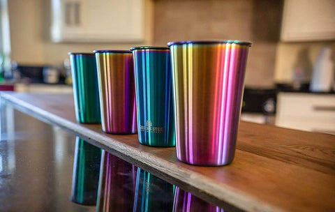 Rim close-up of Greens Steel cup showing smooth edge for safe sipping