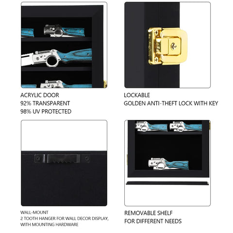 Grintus gold-plated locks and hinges for secure theft-deterrent benefit
