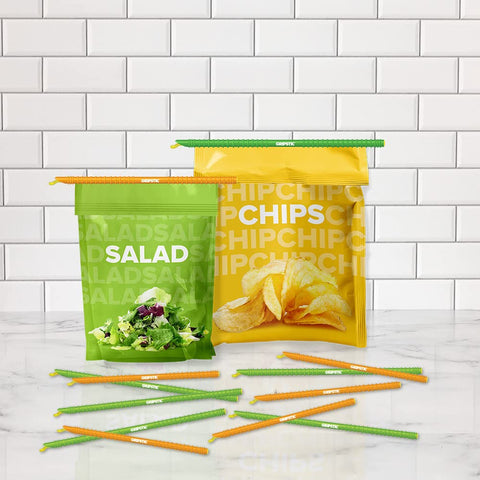 GripStic sealing a family-size bag to keep food fresh and prevent spills