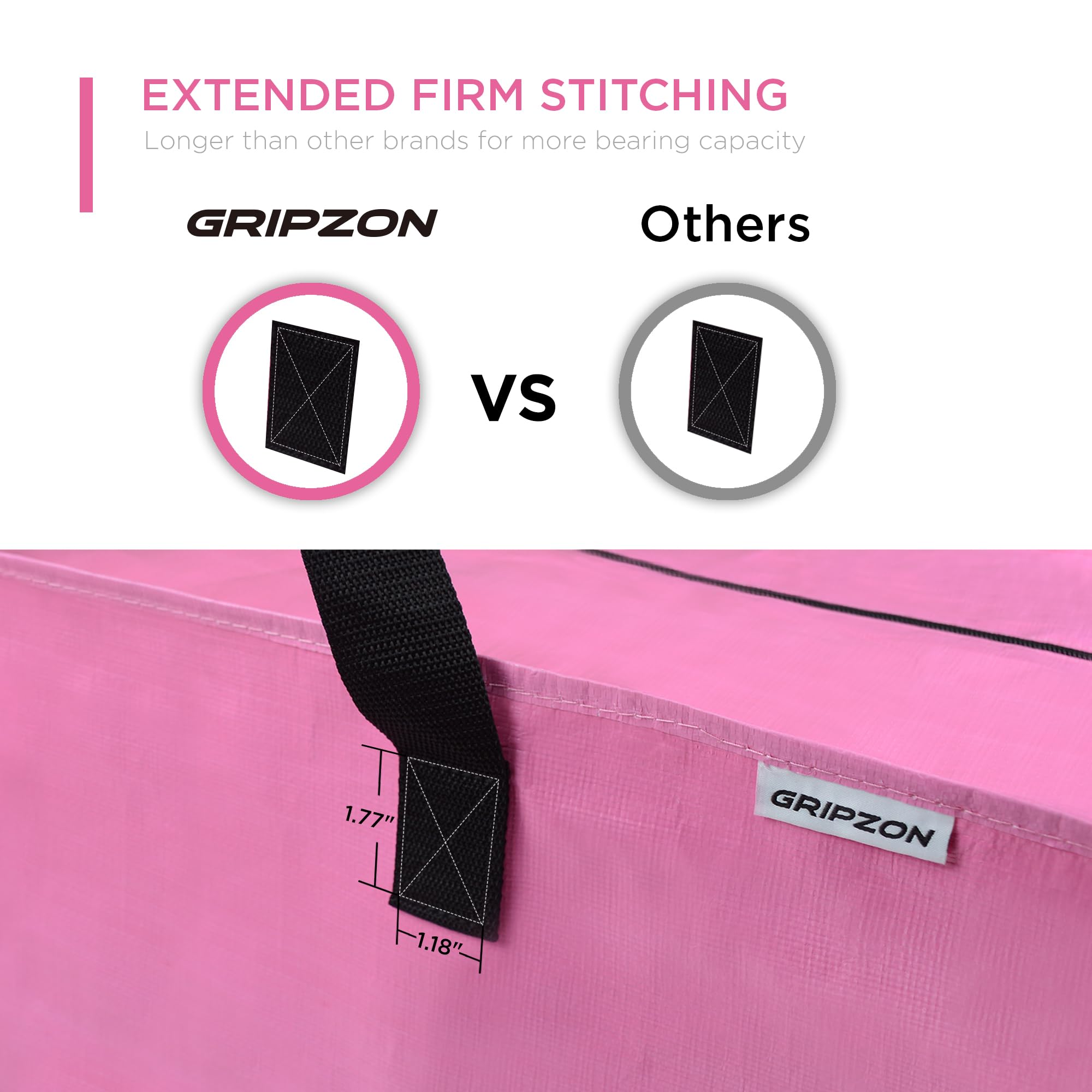 Gripzon adjustable backpack straps detail for easier carrying