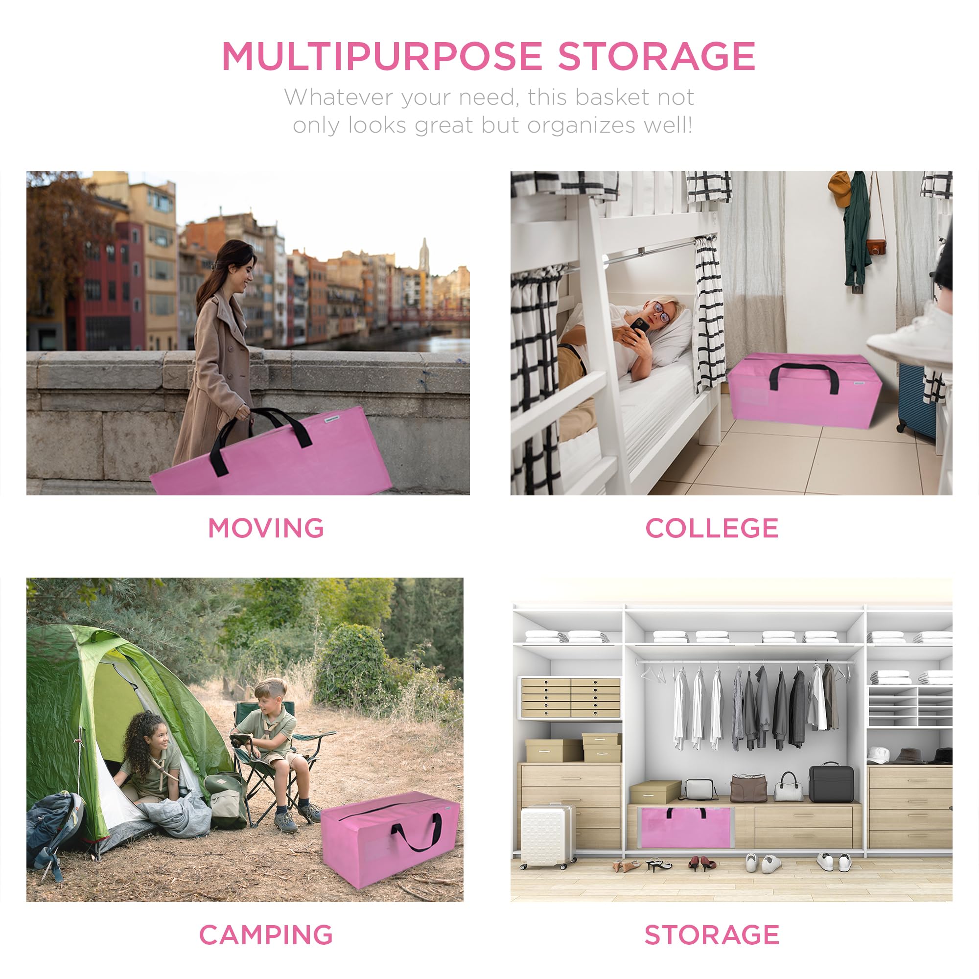 Gripzon top view open with clothes for easy packing and access