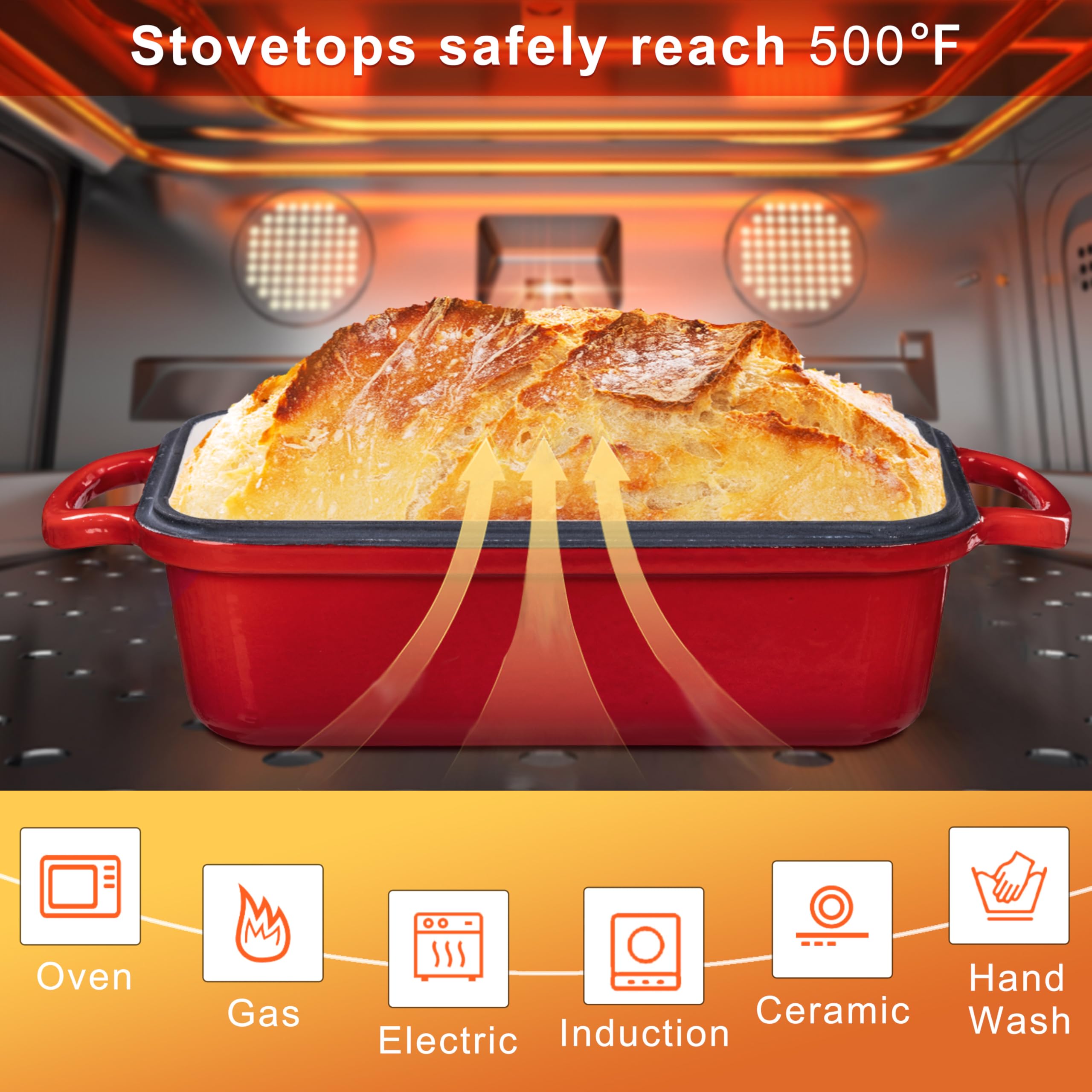 GRMlmosa pan beside ruler showing 9x5 inch scale for recipe compatibility and size clarity