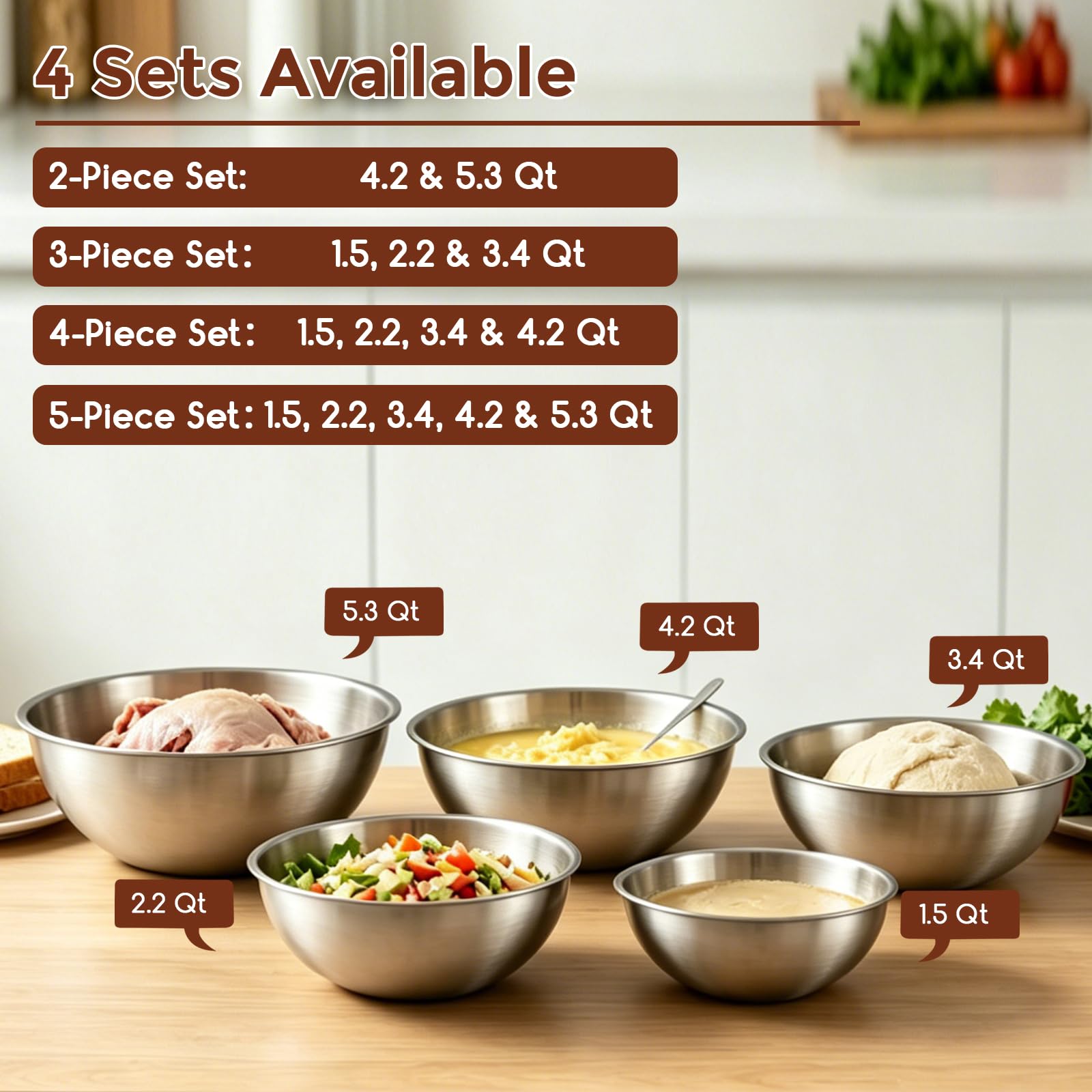 Gronivex bowls staged on countertop in a kitchen to show everyday usability