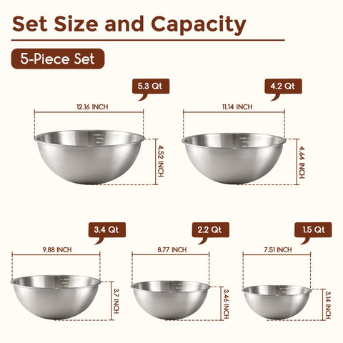 Gronivex bowls nested to show compact storage benefit for small kitchens