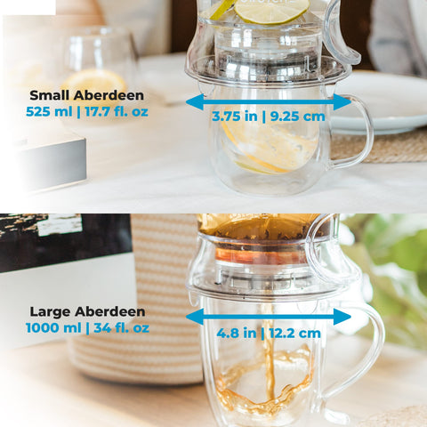 GROSCHE Aberdeen pouring brewed tea with drip-free spout benefit: precise, spill-free serving