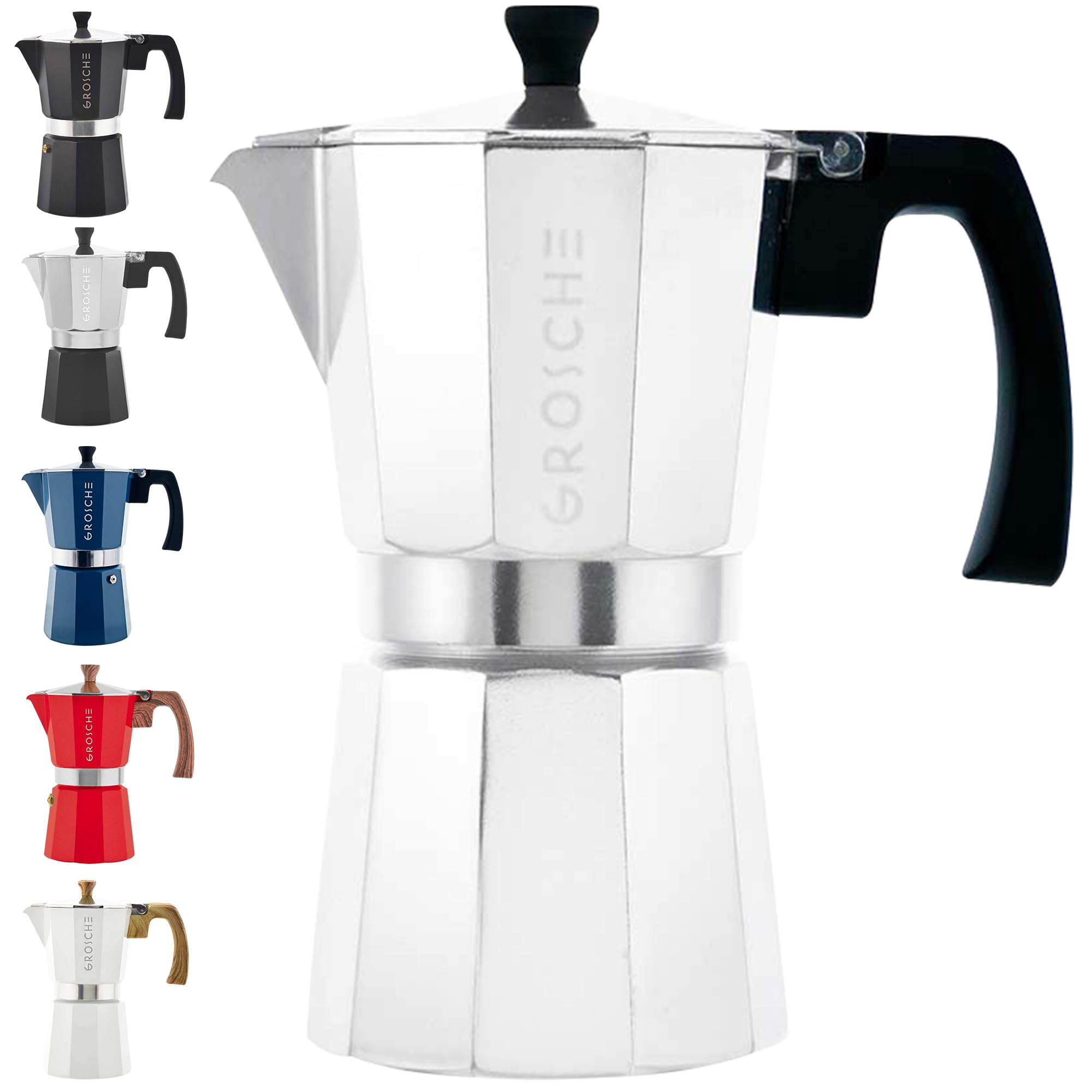 GROSCHE Milano front view showing polished silver finish and compact design benefit portability