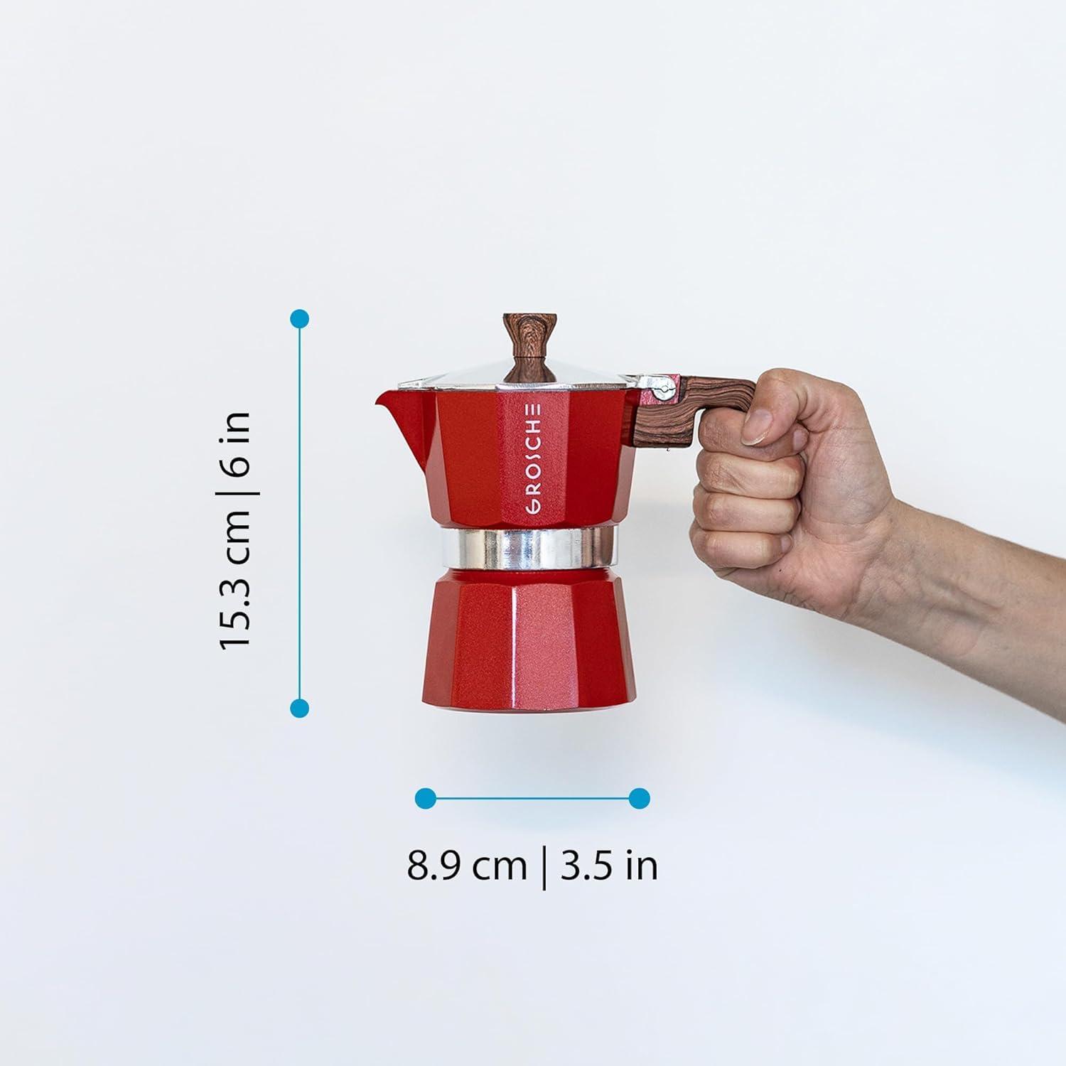 GROSCHE Milano safety valve close-up benefit: pressure relief for secure brewing