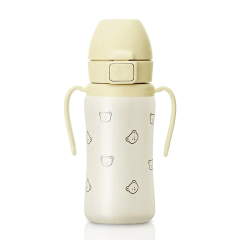 GROSMIMI bear front view showing cup design and spill protection