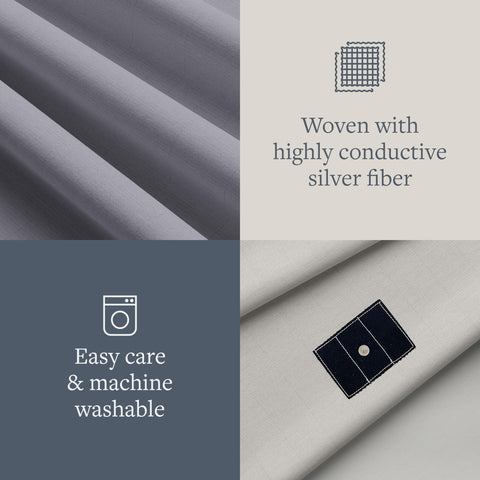 GroundLuxe sheet on king mattress showing smooth fit and breathable finish