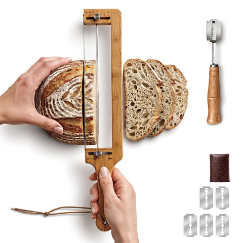 GroveCast front packaging showing complete bread slicer kit and benefits