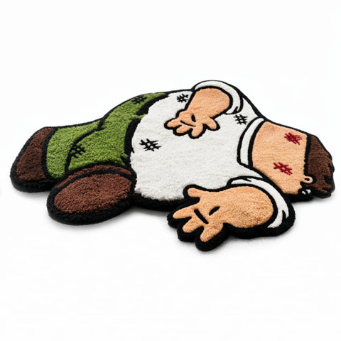 groveta front view rug shows character graphic and playful decor benefit
