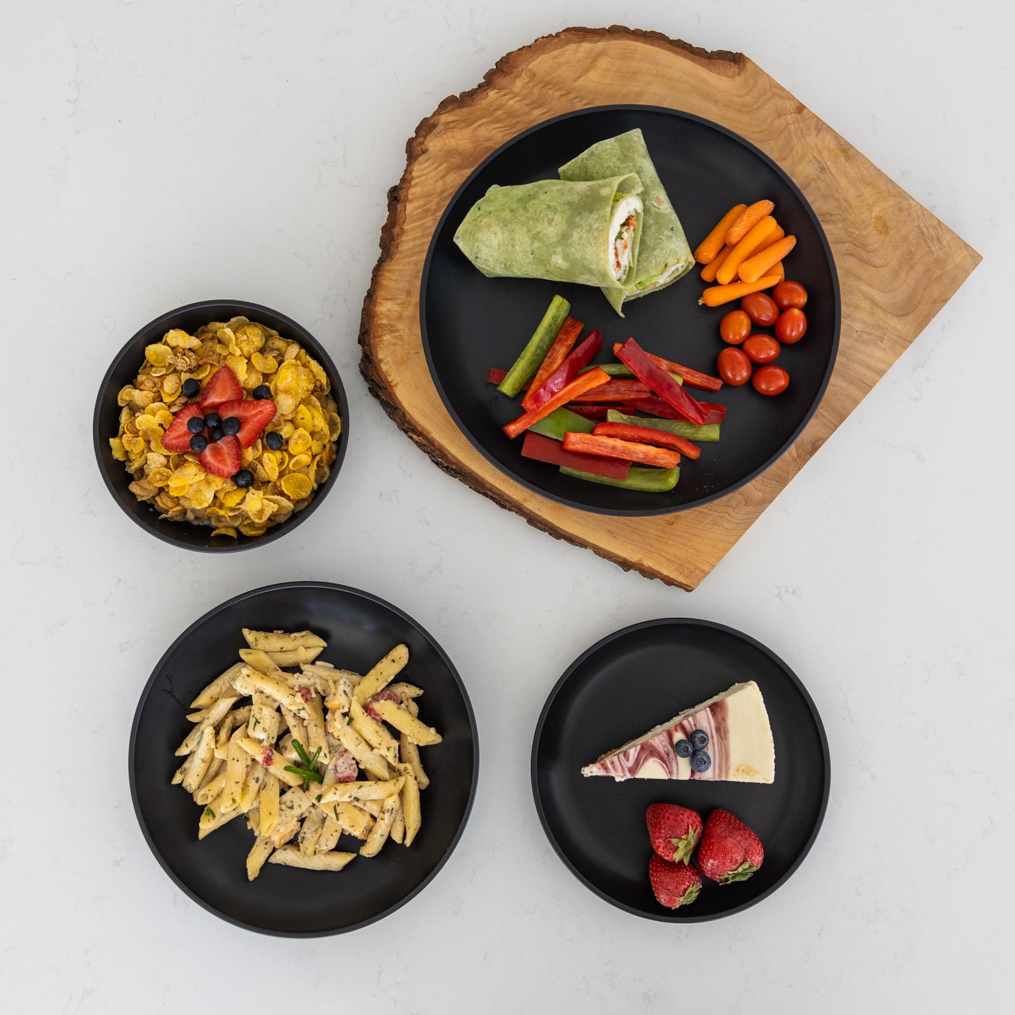 Grow Forward bowls filled with food showing deep capacity and convenience