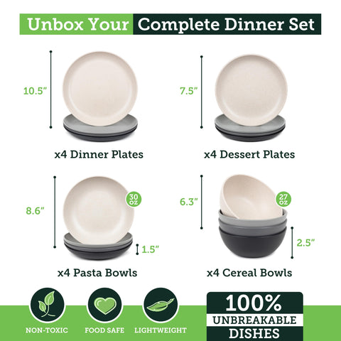 Grow Forward 27 oz cereal bowl detail showing deep capacity and easy-clean surface for family meals