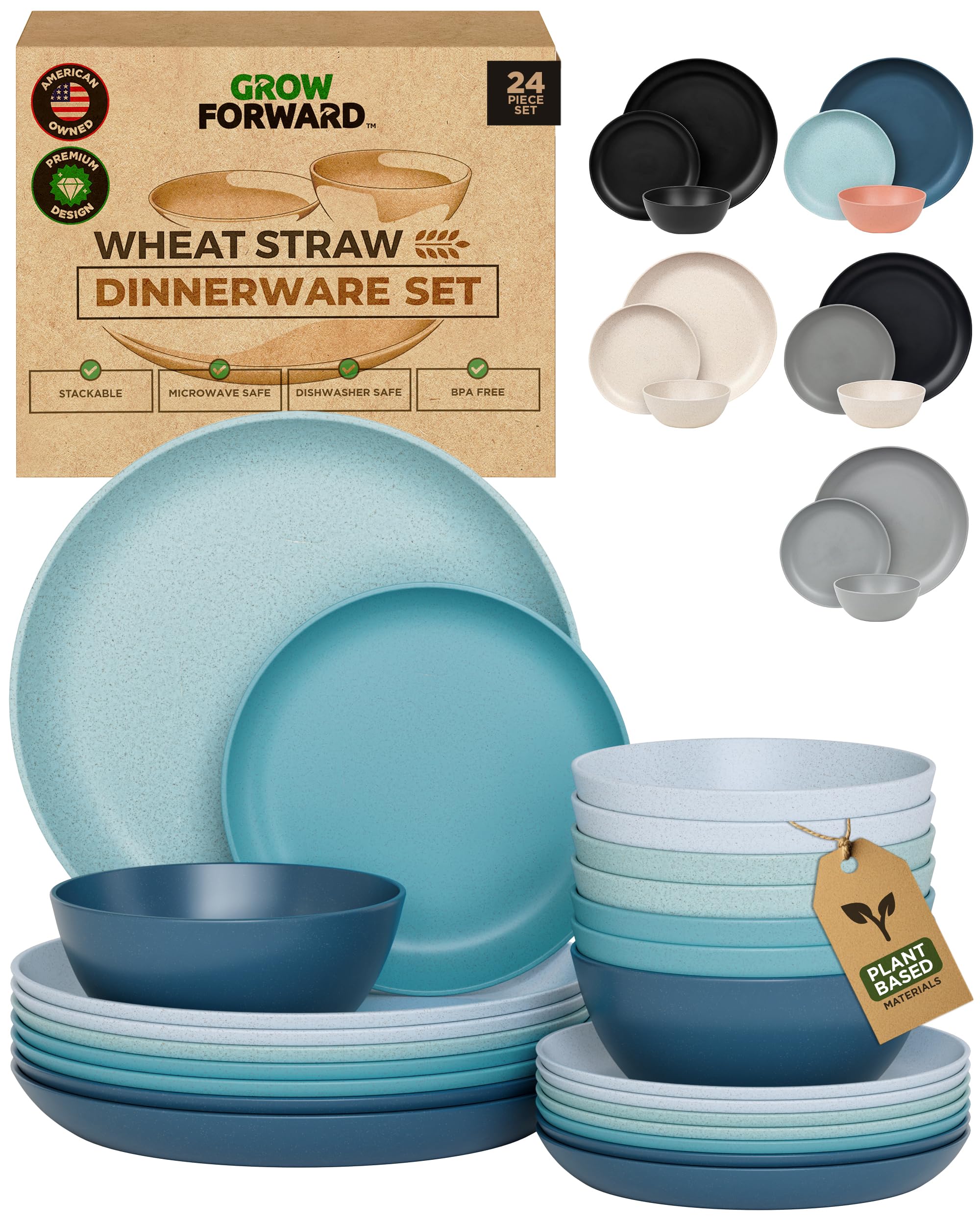 Grow Forward seascape front view showing complete 24-piece set benefits durable design