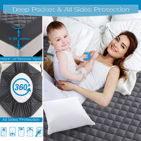 GRT elastic fitted skirt and corner demonstrating secure mattress fit