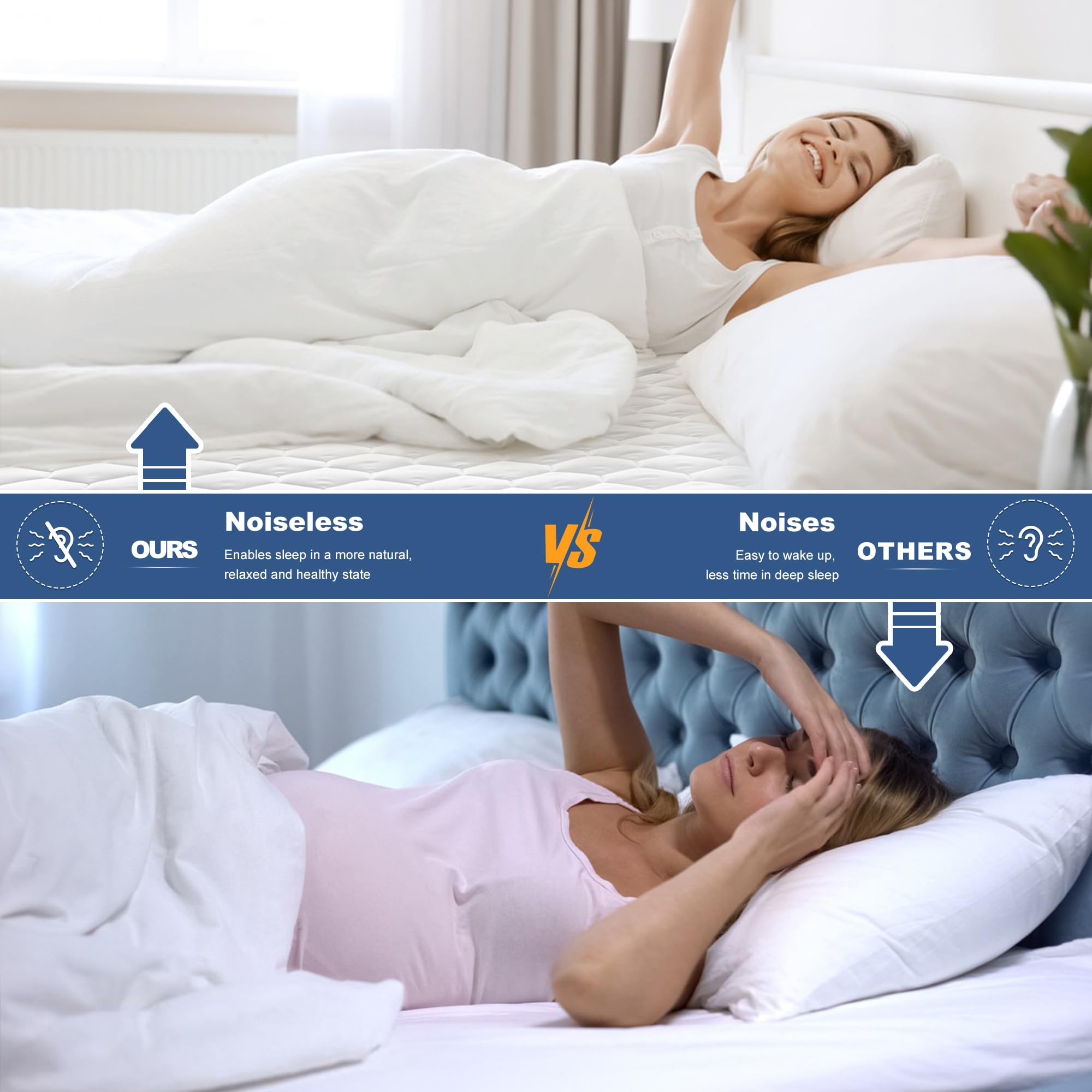GRT fitted skirt elastic closeup ensuring secure mattress fit
