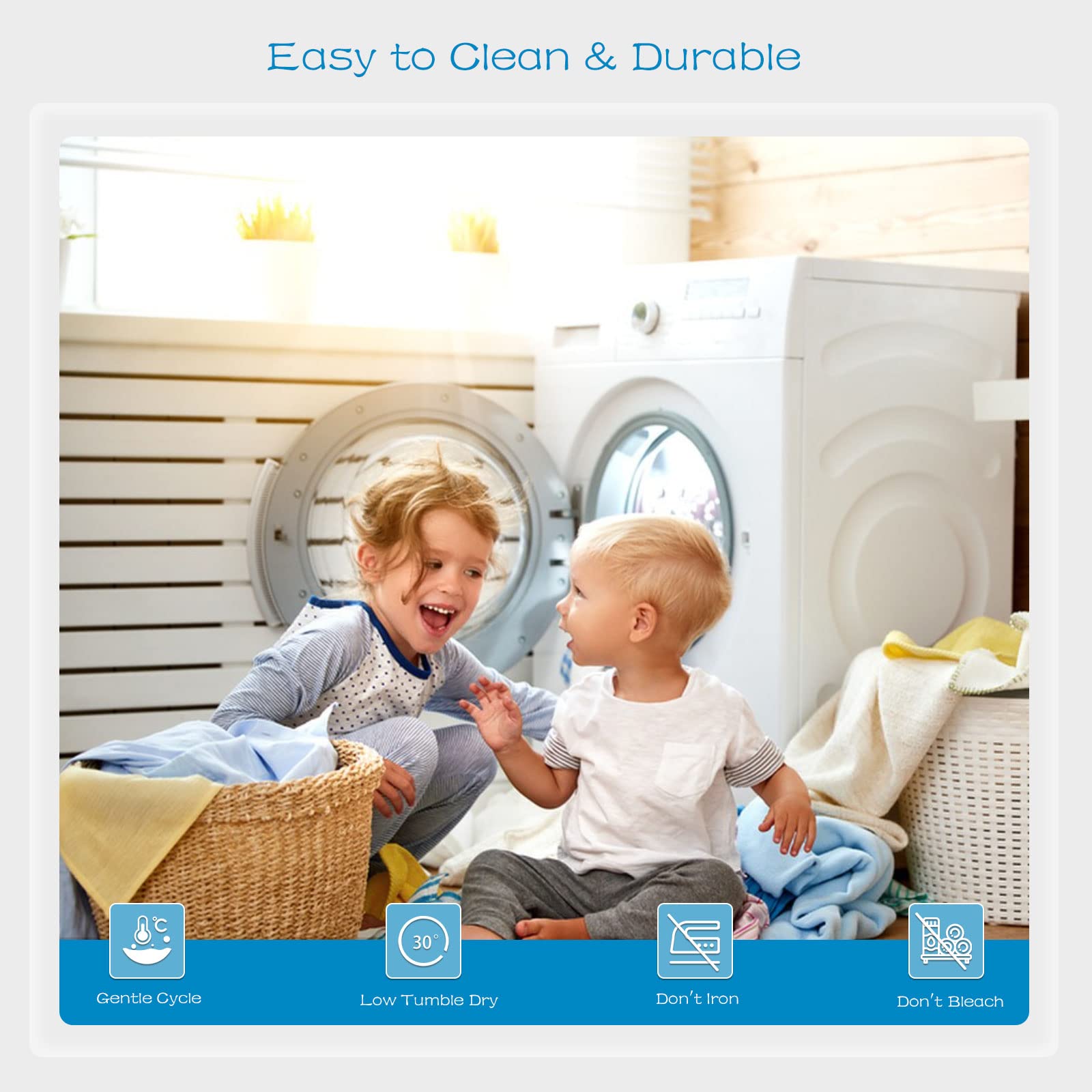 GRT protector in washing machine showing easy machine-wash care