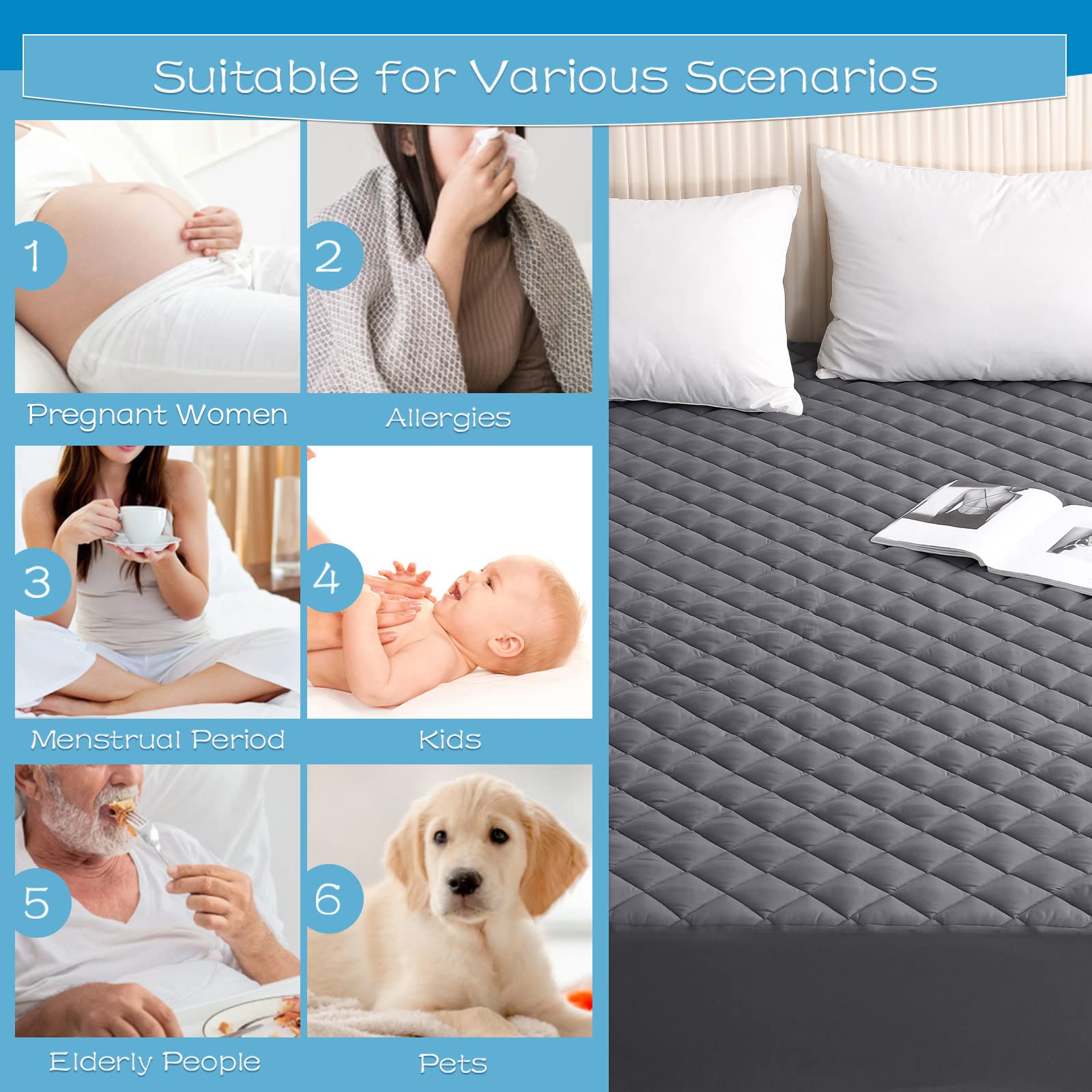 GRT pad beside ruler showing full-size scale and snug fitted skirt benefit