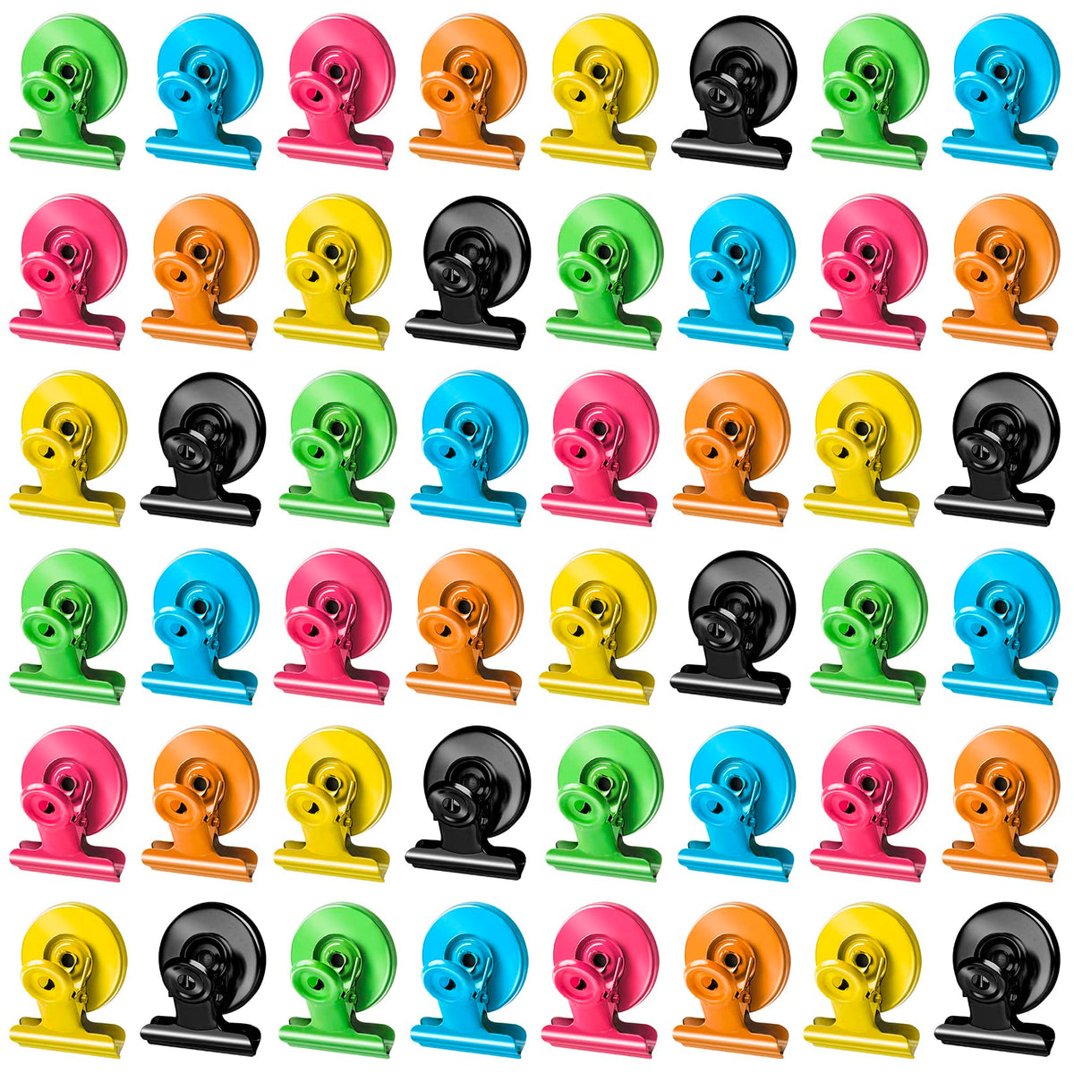 Grtard front packaging showing 48 colorful magnetic clips and package value