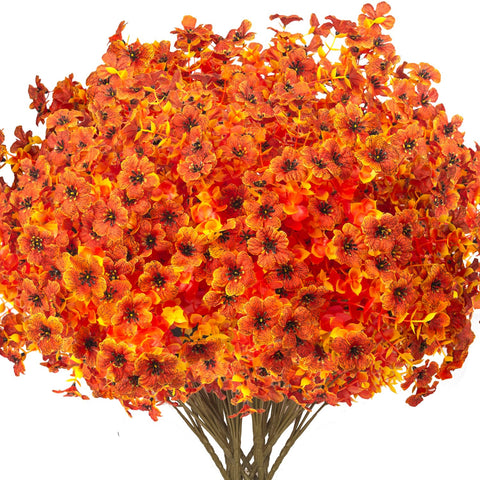 Grunyia front view of bundled fall flowers showing full set, ideal instant autumn curb appeal