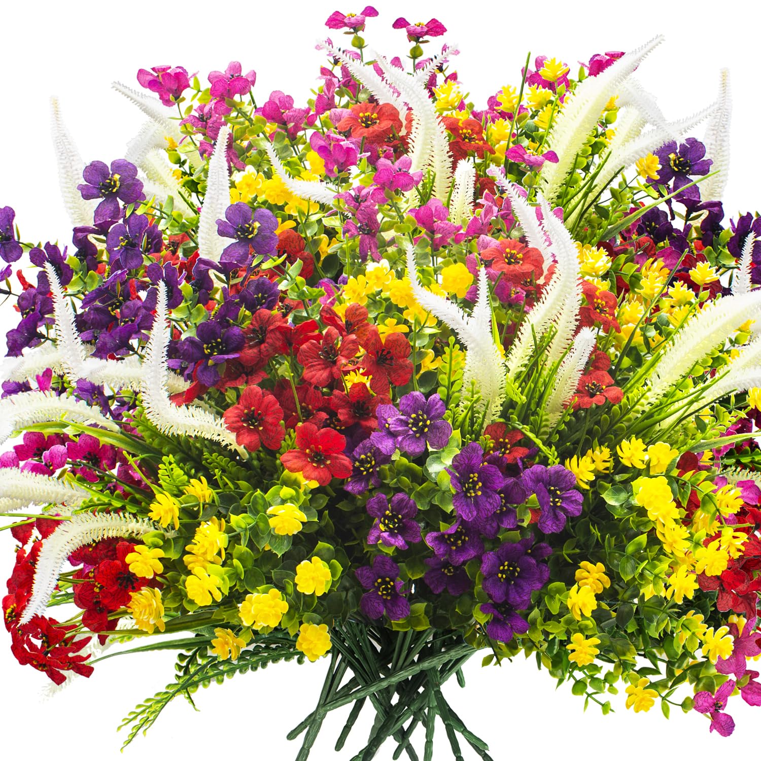 Grunyia front pack view showing 20 colorful hanging stems and easy styling