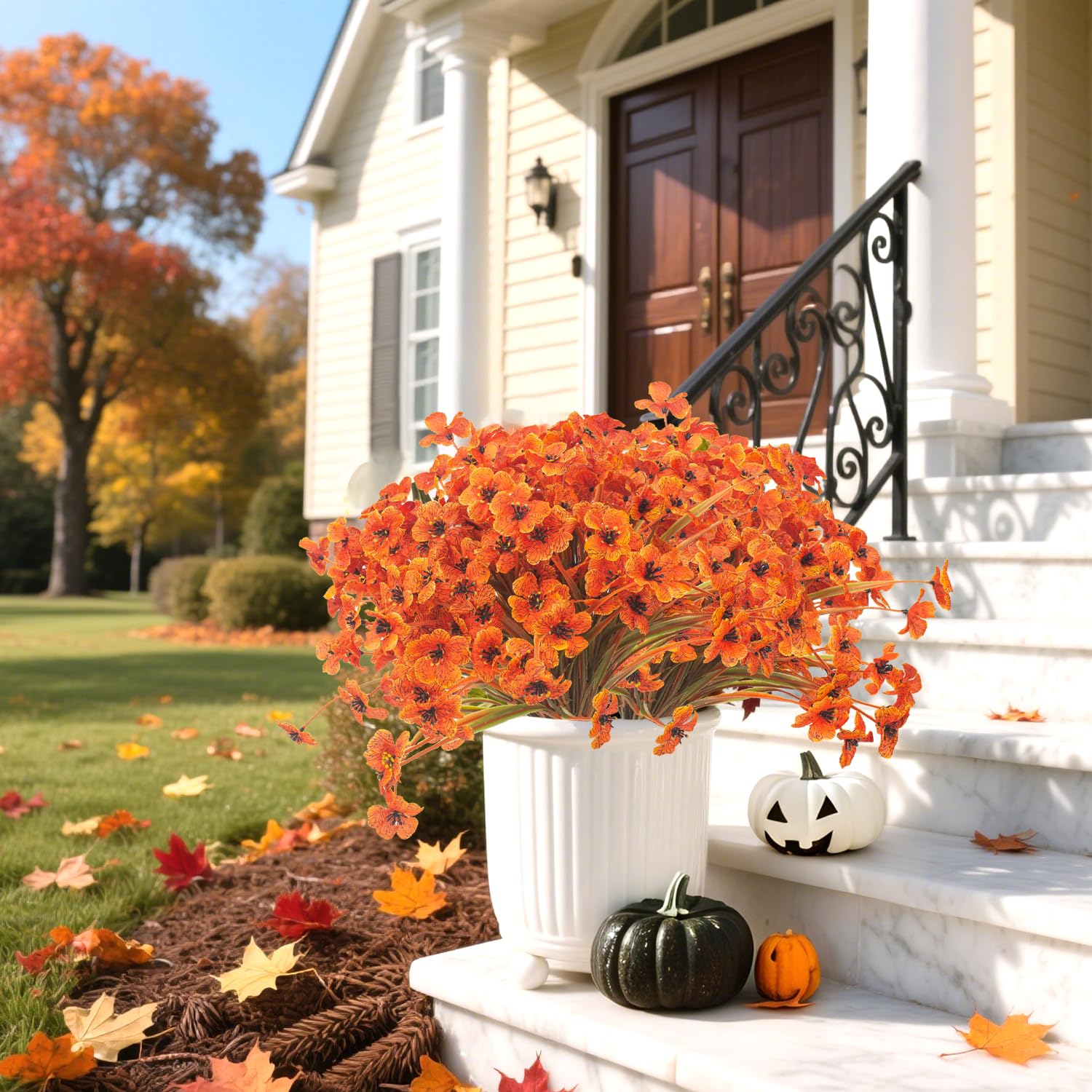 Grunyia planter arrangement demonstrating weatherproof outdoor styling