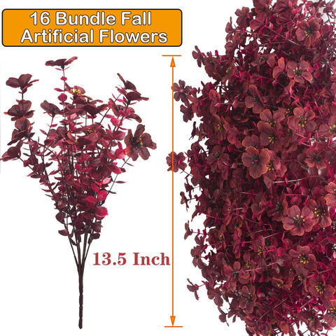 Grunyia stems beside ruler showing 13.5 inch length for sizing clarity