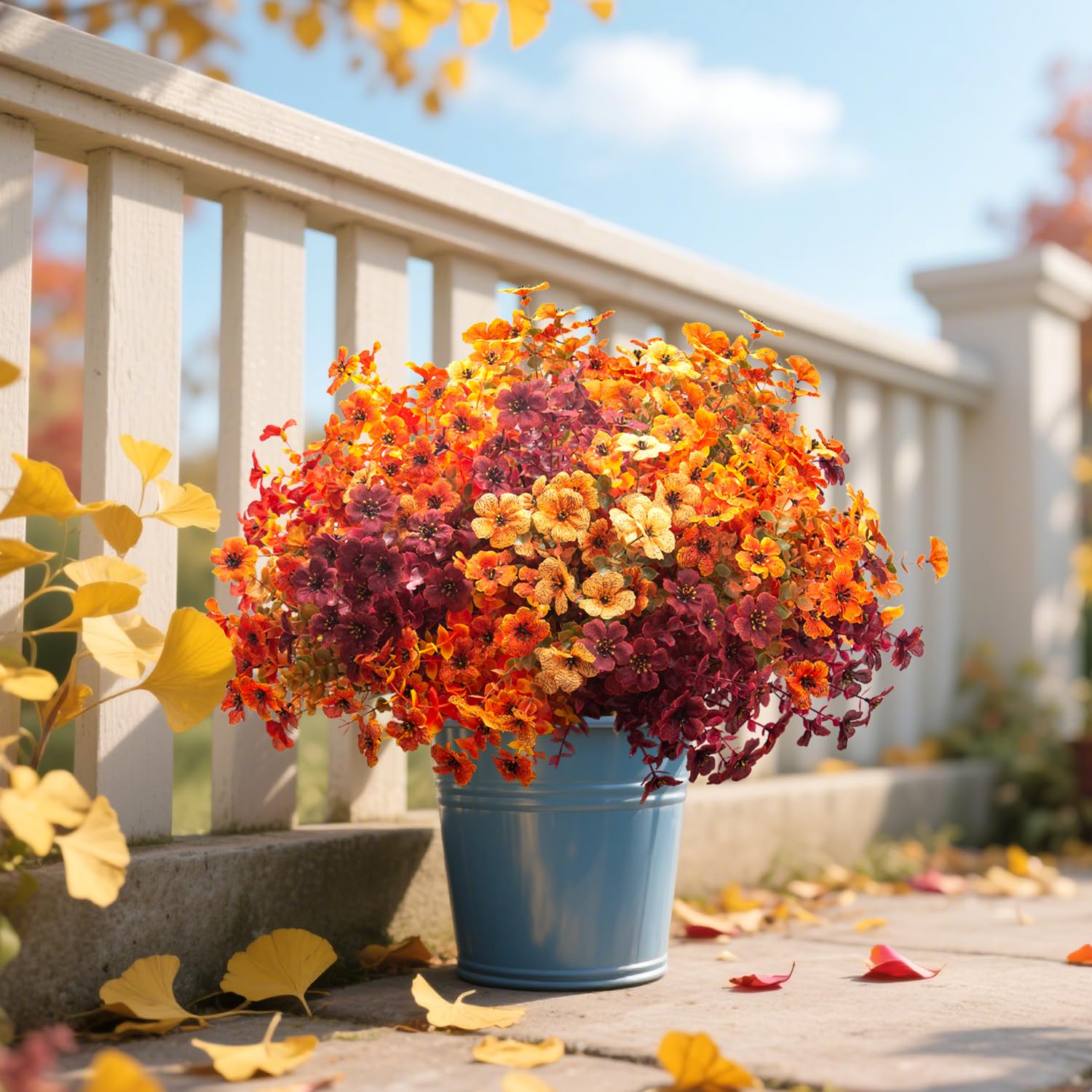 Grunyia centerpiece on table for Thanksgiving with no-maintenance appeal