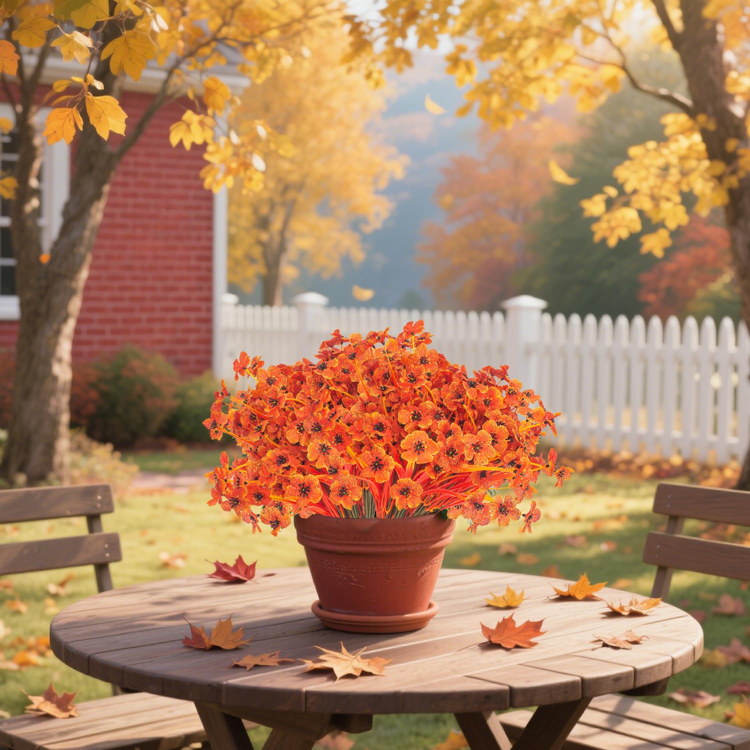 Grunyia arranged in a window box offering seasonal color without maintenance