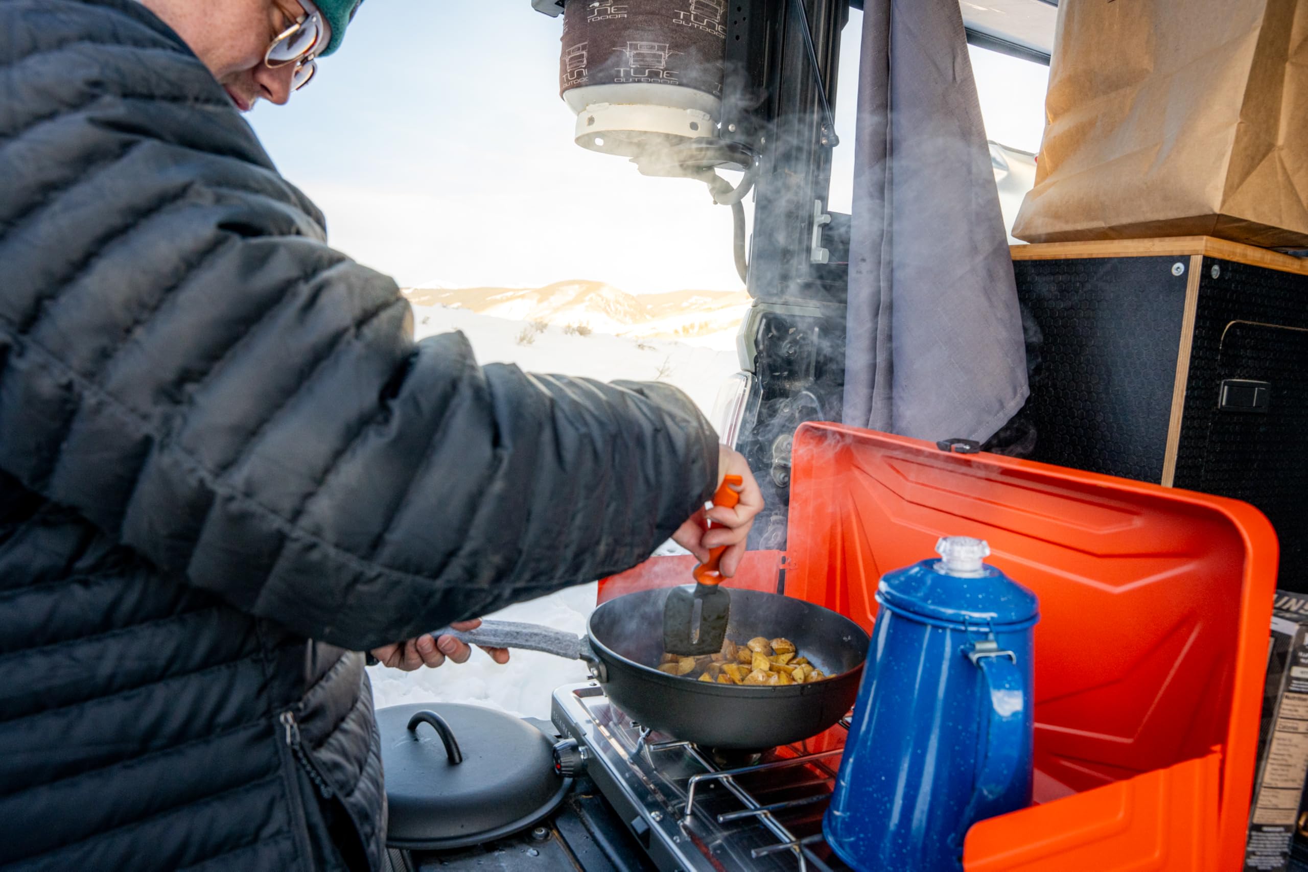 GSI Outdoors percolator disassembled for cleaning benefit: quick maintenance and hygiene