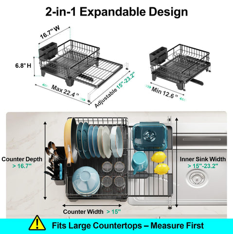 GSlife drain tray with 360-degree spout directing water to sink