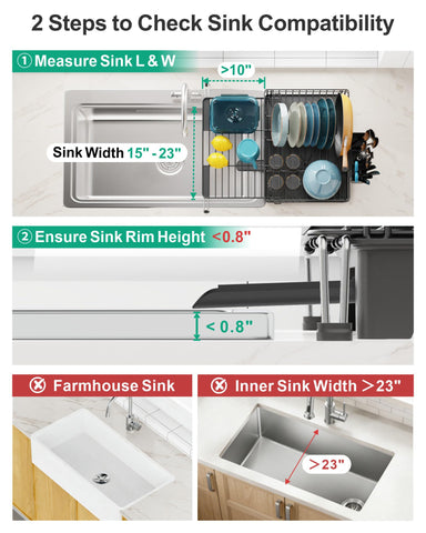 GSlife folded rack stored compactly saving countertop space
