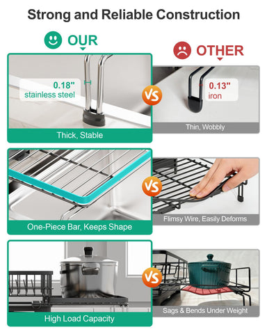 GSlife dedicated pan slots holding frying pans protecting surfaces