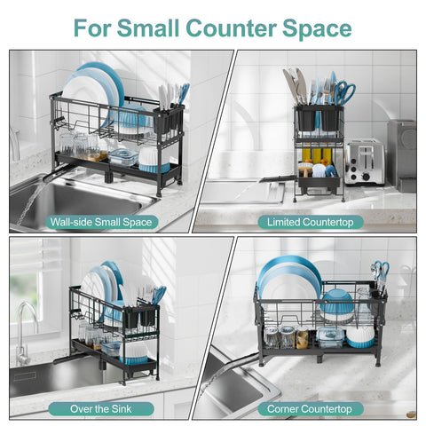 GSlife rotating spout directing water to sink for drier counters