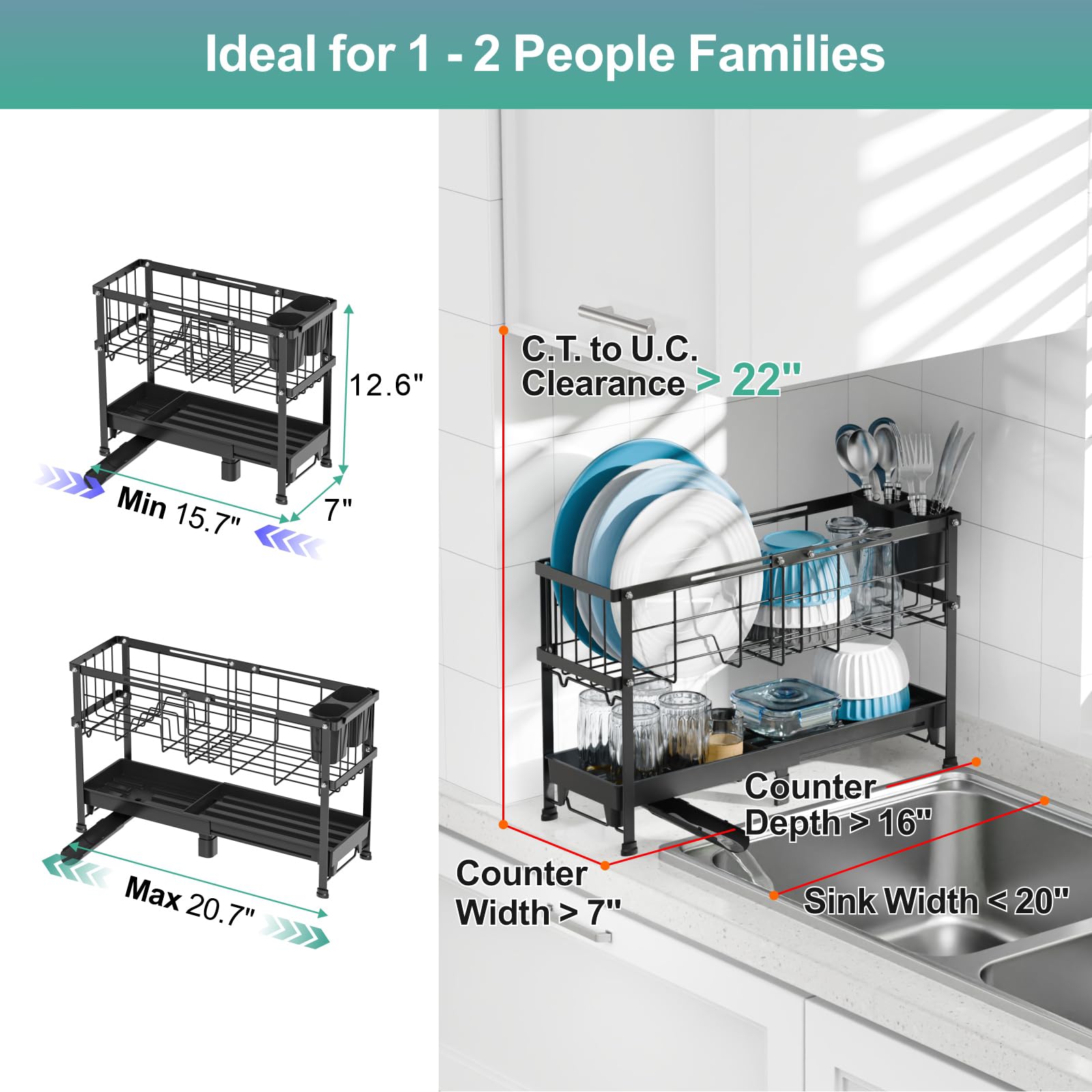GSlife side profile emphasizing 7-inch narrow footprint advantage