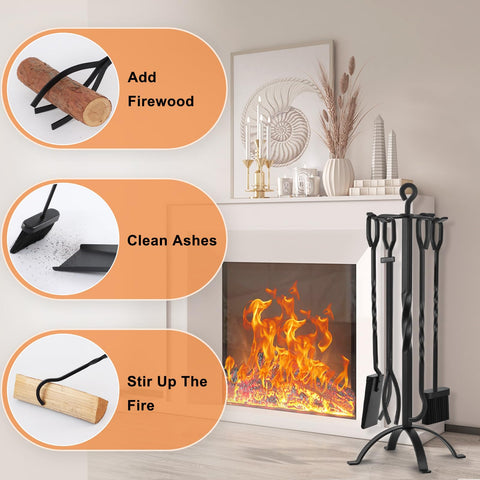 Gtongoko scale next to fireplace showing compact footprint benefit