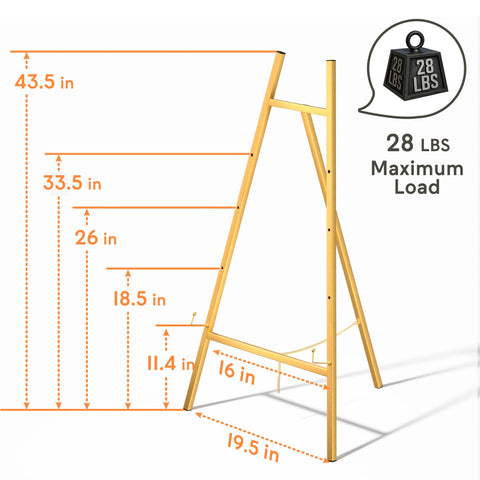GTSABWAY easel in event setting creating a professional decorative focal point