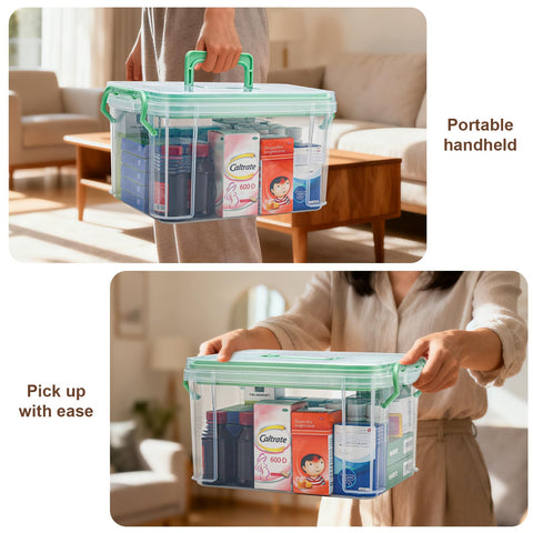 guaiboshi placed in bathroom as first-aid caddy for quick access benefit