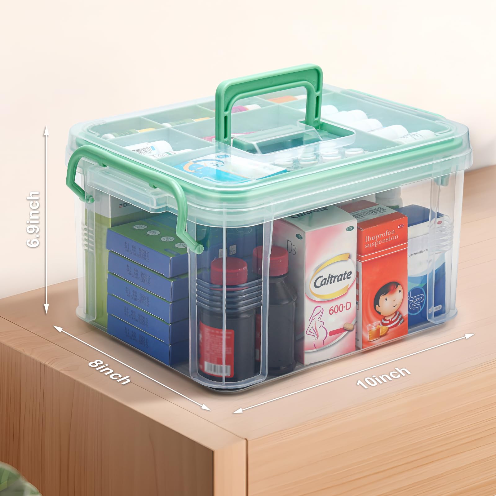 guaiboshi opened showing removable tray and compartments for easy sorting